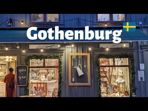 Gothenburg in 9 Minutes - Relaxing Christmas atmosphere in Gothenburg | City Walk | Travel Sweden