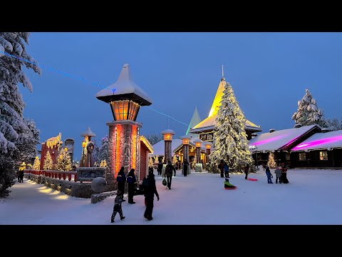 Christmas: Santa Claus Village 🦌🎅🎄 Rovaniemi Lapland Finland Arctic Circle home of Father Christmas