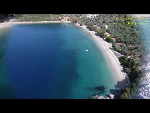 Η παραλία Πάου (Ν.Μαγνησίας) ΑΝΩΘΕΝ - Aerial video by drones Dji