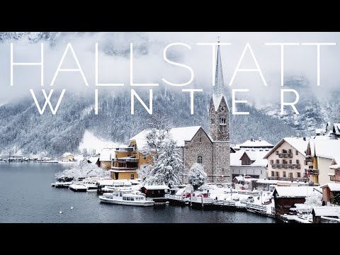Hallstatt Village AUSTRIA Winter with Meditaion Music | 4K VideoHD